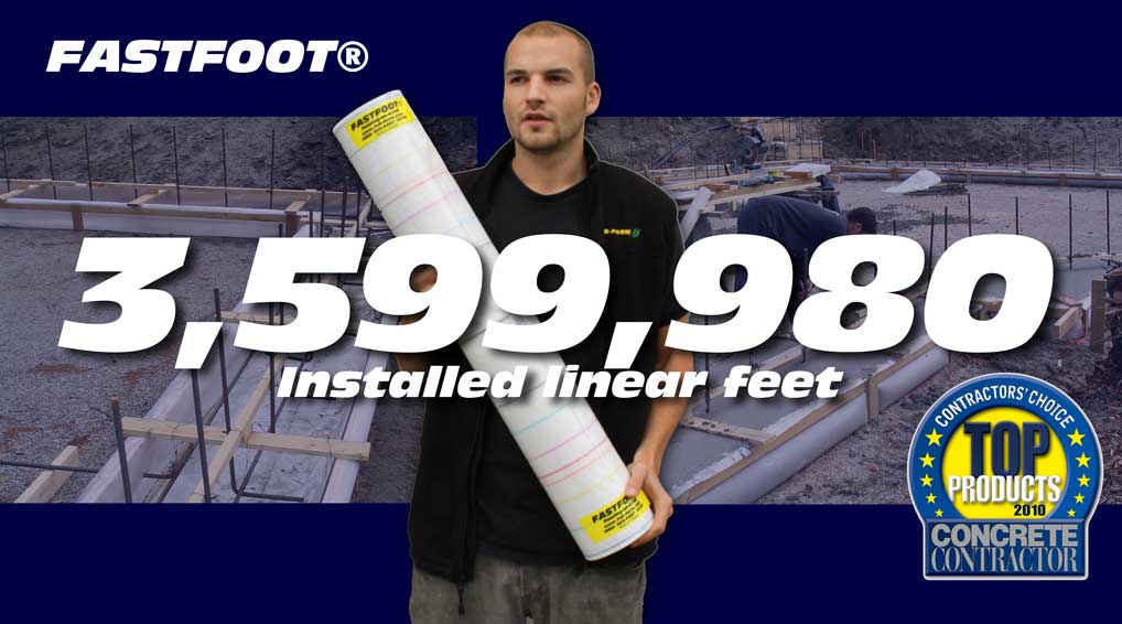 3.6 million feet of installed Fastfoot
