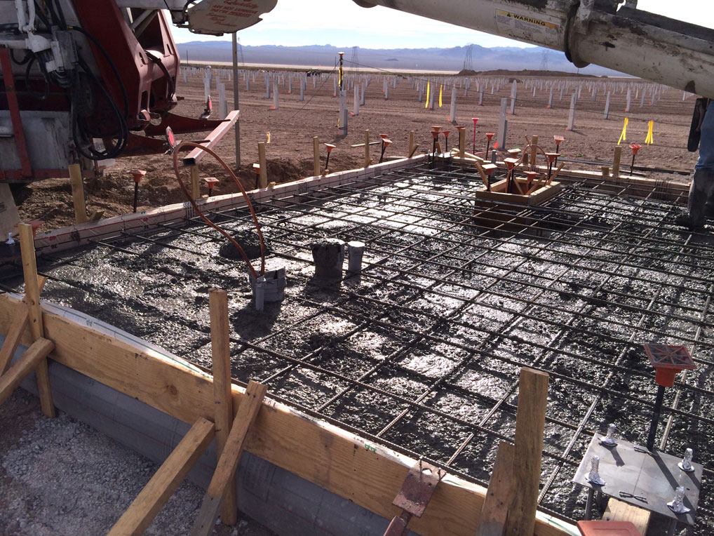 Concrete pour