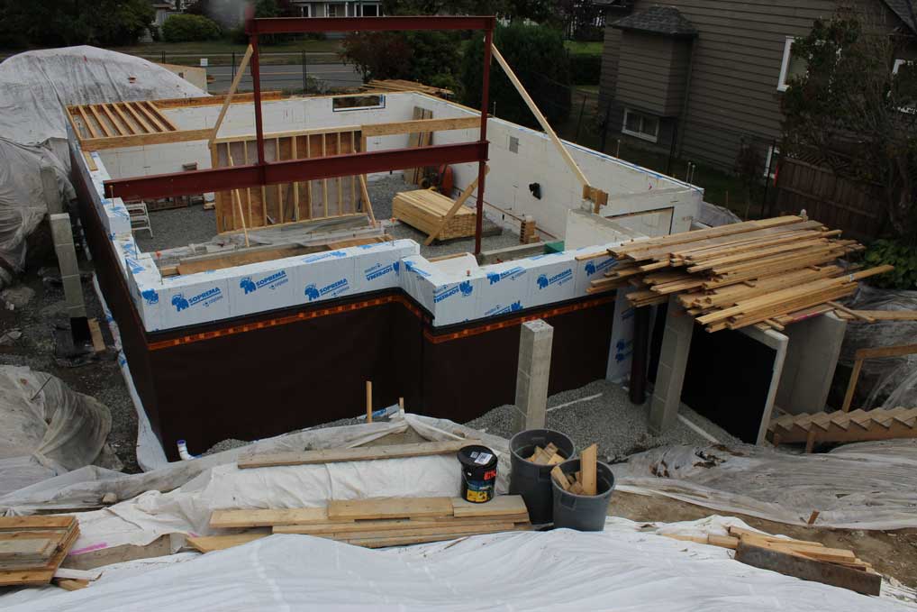 Damp proofing the ICF wall